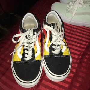Flame old skool vans